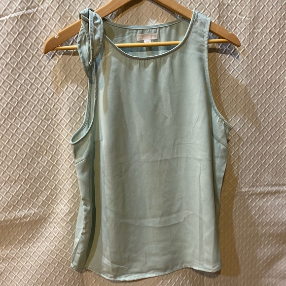 14th & Union sea foam green/blue sleeveless tank. Medium. Tie detailing. NWT. - Picture 1 of 11